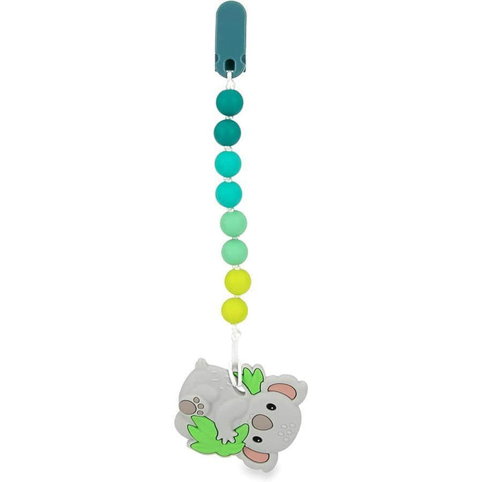 Nuby® - Nuby All Silicone Teether with Silicone Pacifinder with Clip