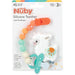 Nuby® - Nuby All Silicone Teether with Silicone Pacifinder with Clip