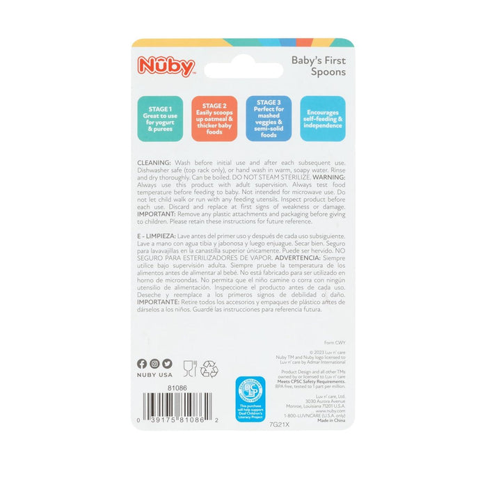 Nuby® - Nuby Baby's First Spoons - 3-Pack