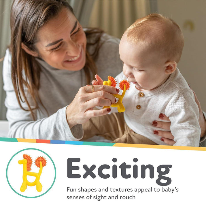 Nuby® - Nuby Geo Zoos 100% Baby Silicone Teether