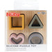 Nuby® - Nuby Soft Shape Silicone Puzzle Toy with Bamboo Wooden Base