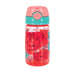 Nuby Soft Straw Canteen kids water bottle with fruit illustrations on a white background.