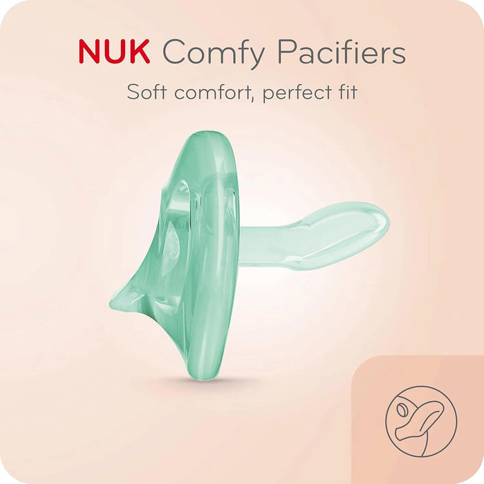 NUK® Comfy Orthodontic Silicone Pacifiers – 5 Pack (0–6 Months)