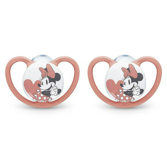 Nuk - Nuk Disney Baby Minnie Mouse Space Pacifiers - 0-6m- 2 Pack
