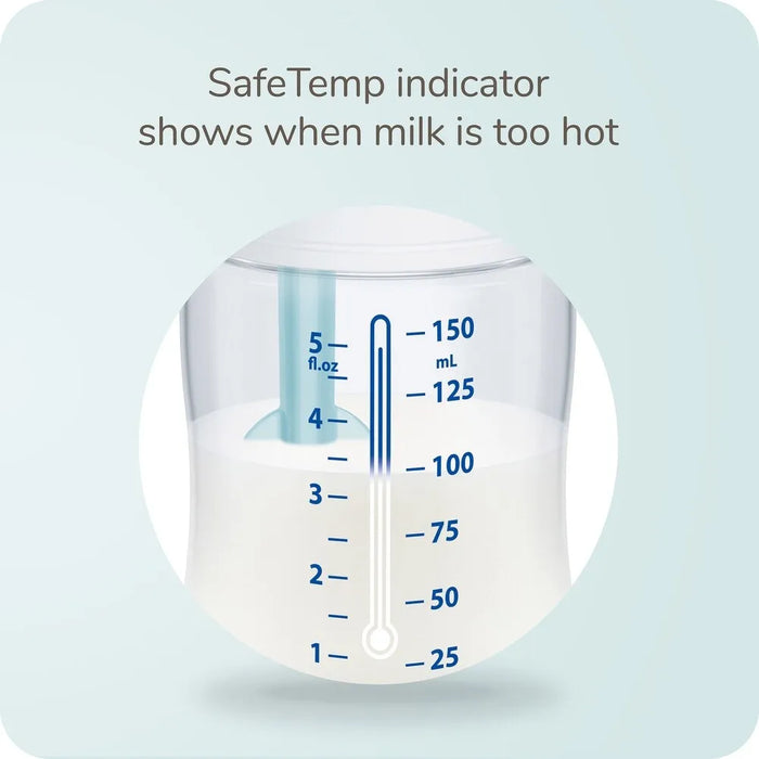 Ensemble cadeau nouveau-né biberon et sucette anti-colique NUK® Smooth Flow Pro – Kit d'alimentation sans BPA avec indicateur SafeTemp, biberons anti-gaz et sucettes en silicone
