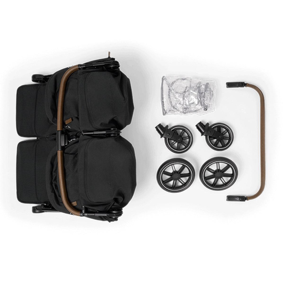 Nuna® - Nuna TRVL Dubl Baby Double Stroller - Caviar