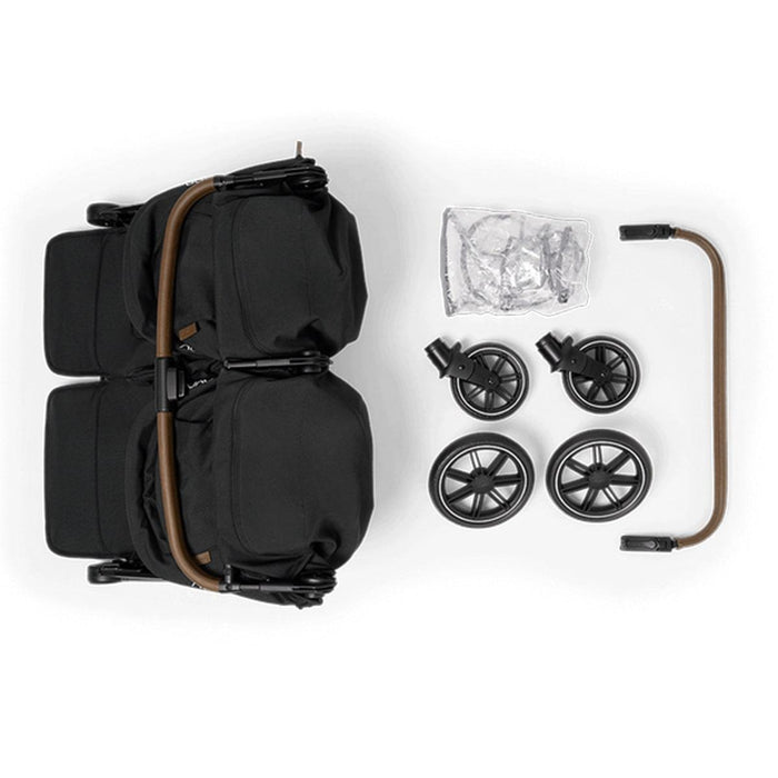 Nuna® - Nuna TRVL Dubl Baby Double Stroller - Caviar