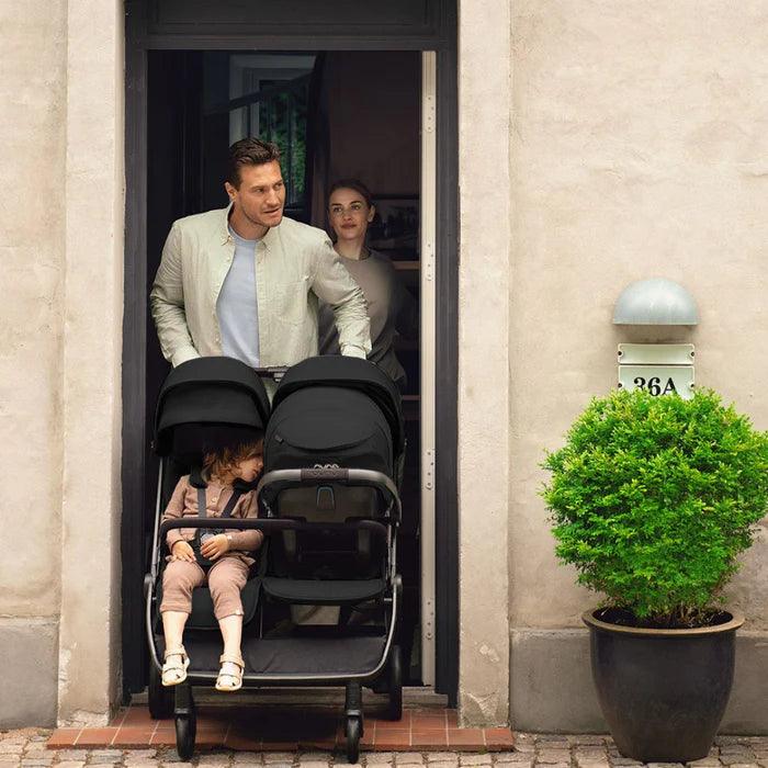 Nuna® - Nuna TRVL Dubl Baby Double Stroller - Caviar