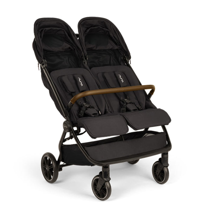 Poussette double Nuna TRVL Dubl Baby - Caviar