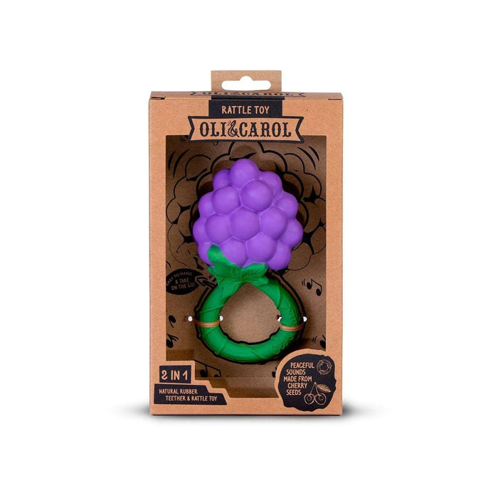 Oli & Carol - Oli & Carol Grape Baby Rattle Toy