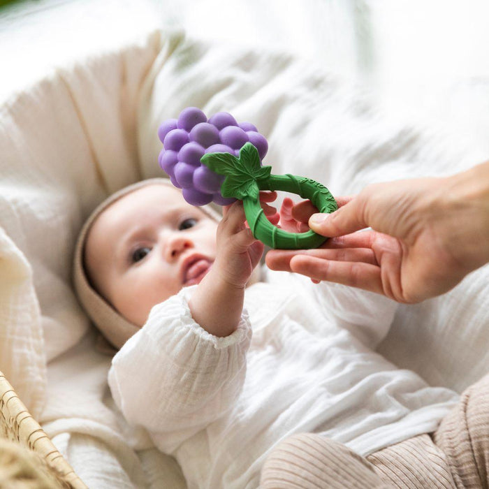 Oli & Carol - Oli & Carol Grape Baby Rattle Toy