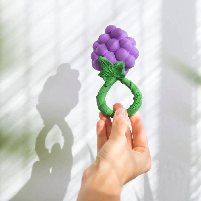 Oli & Carol - Oli & Carol Grape Baby Rattle Toy