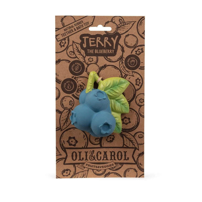 Oli & Carol - Oli & Carol Jerry the Blueberry Baby Teether Toy