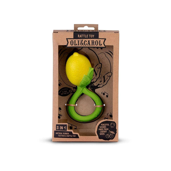 Oli & Carol - Oli & Carol Lemon Baby Rattle Toy