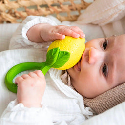 Oli & Carol - Oli & Carol Lemon Baby Rattle Toy