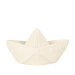 Oli & Carol - Oli & Carol Origami Boat White Teether Toy