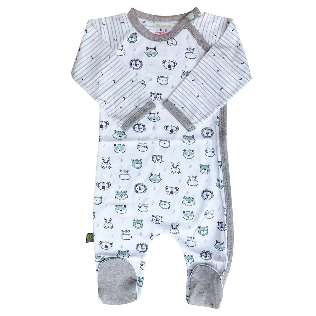 Onyx & Green - Onyx & Green Organic Baby Footie Pyjamas