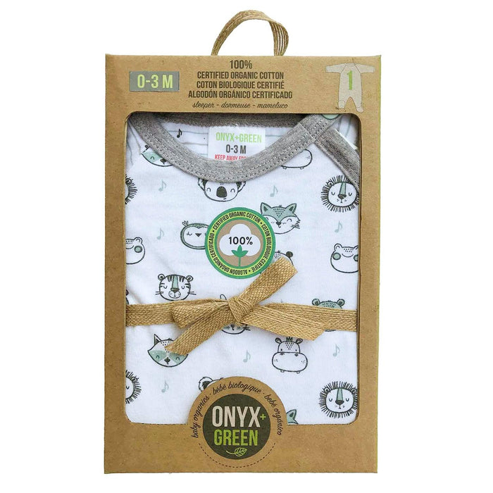 Onyx & Green - Onyx & Green Organic Baby Footie Pyjamas
