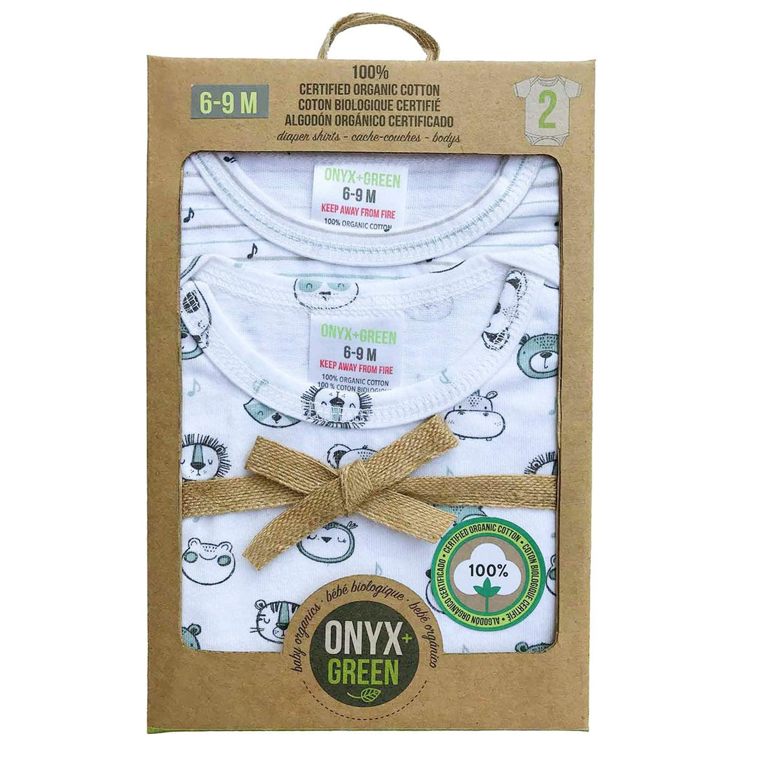 Onyx & Green - Onyx & Green Organic Baby Onesie Set - 2 Pack