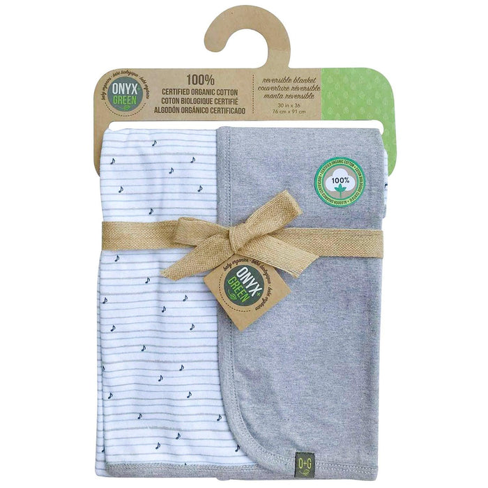 Onyx & Green - Onyx & Green Organic Baby Reversible Blanket