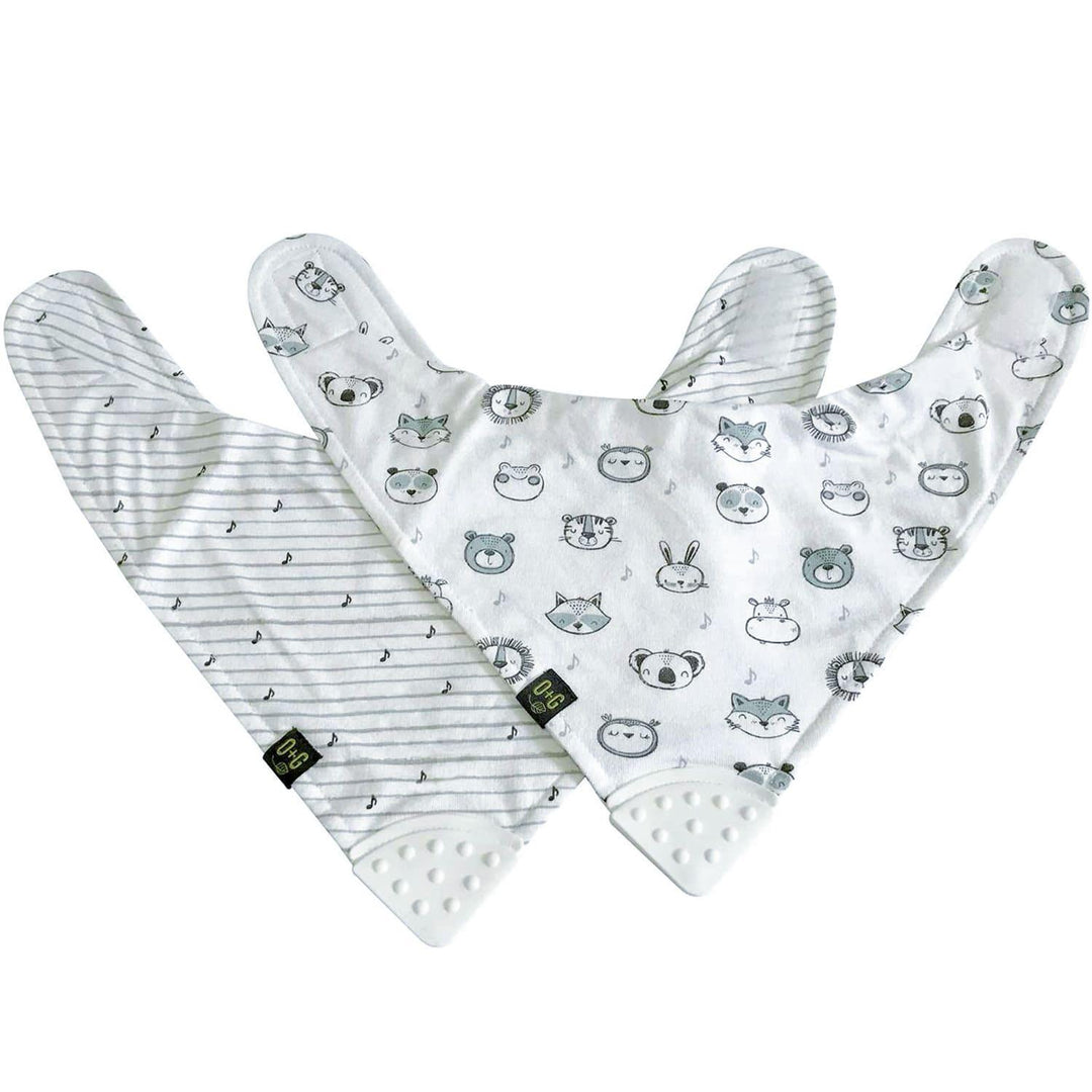 Onyx & Green - Onyx & Green Organic Baby Teething Bib Set - 2 Pack