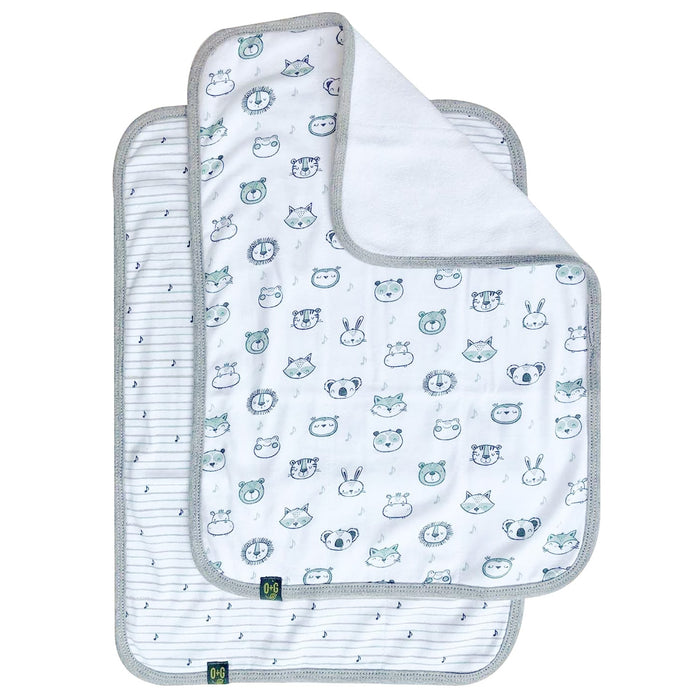 Couvre-épaules pour bébé en coton biologique Onyx & Green - Lot de 2