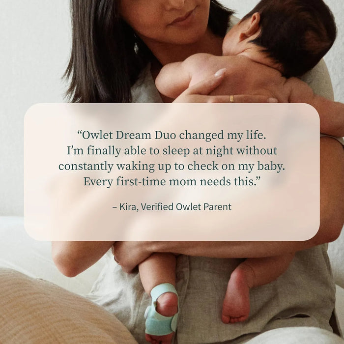 Owlet® Dream Duo Moniteur Bébé Connecté & Dream Sock (3e Génération) - Menthe