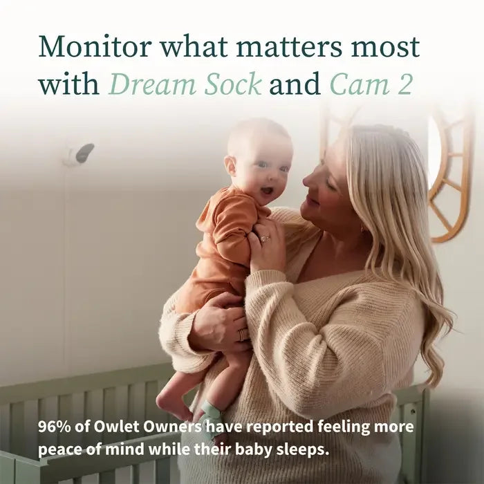 Owlet® - Owlet Dream Duo 2 Baby Heart Rate & Oxygen Monitor + Cam 2 Monitor