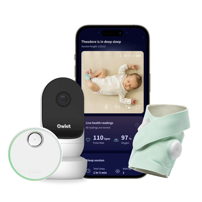 Heart Rate Owlet Original Owlet Dream Sock Smart Portable Video