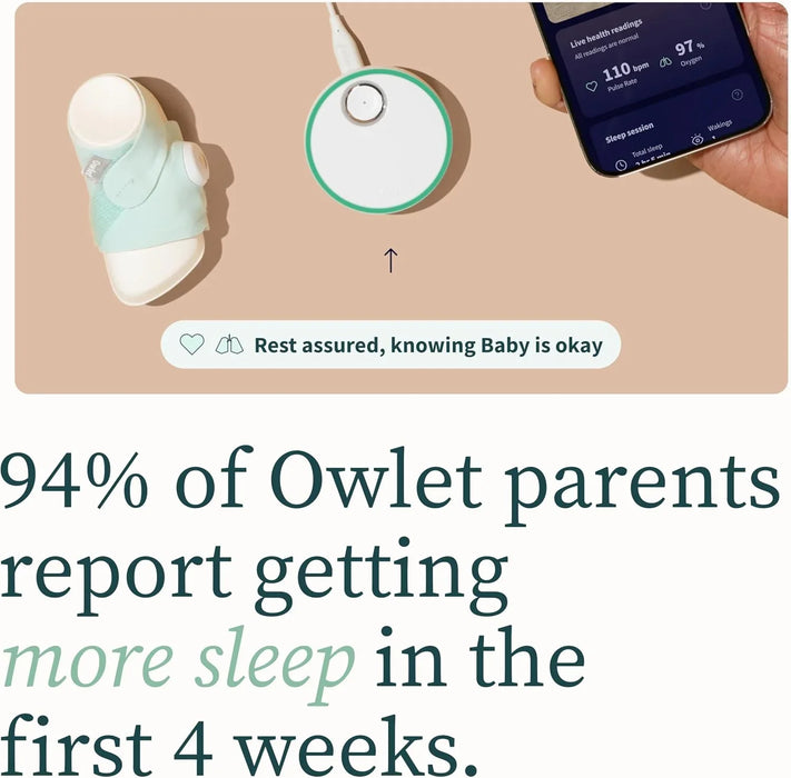 Owlet® - Owlet Dream Duo 2 Baby Heart Rate & Oxygen Monitor + Cam 2 Monitor