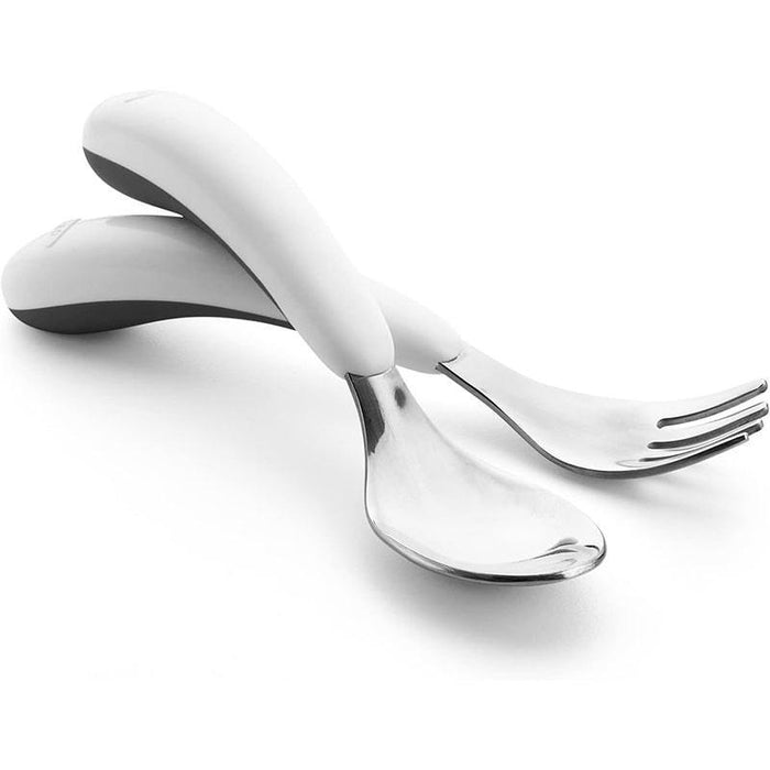 Oxo Tot® - OXO Tot - Baby & Toddler Fork & Spoon Set - Grey