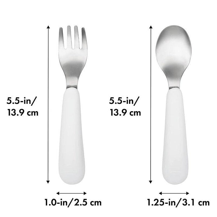 Oxo Tot® - OXO Tot - Baby & Toddler Fork & Spoon Set - Grey