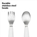 Oxo Tot® - OXO Tot - Baby & Toddler Fork & Spoon Set - Grey
