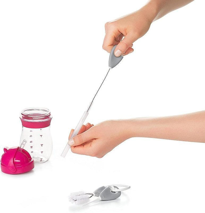 Oxo Tot® - Oxo Tot Baby Bottle, Nipple, Breast Pump, Straw & Sippy Cup Cleaning Set - Grey