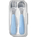 Oxo Tot® - OXO Tot - On The Go Fork & Spoon Set - Baby Feeding Stainless Steel with Travel Case