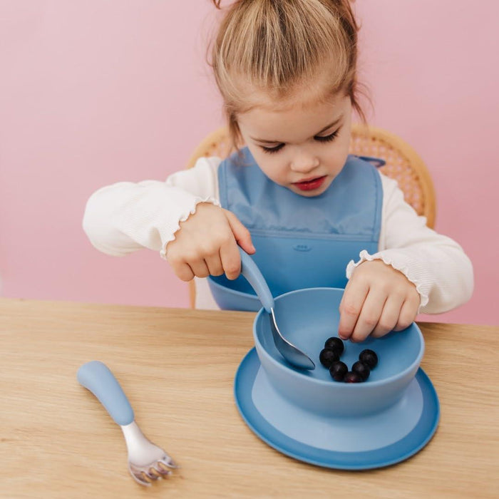 Oxo Tot® - OXO Tot - On The Go Fork & Spoon Set - Baby Feeding Stainless Steel with Travel Case