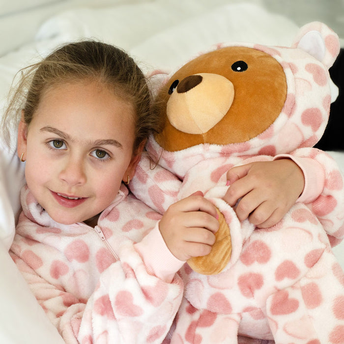 Rose Textiles Sleepover Bear Wearing Hoodie