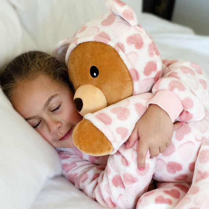 Rose Textiles Sleepover Bear Wearing Hoodie