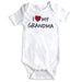 Pam - Pam I Love Grandma Baby Onesie - White