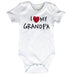 Pam - Pam I Love Grandpa Baby Onesie - White