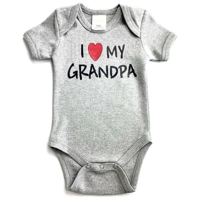 Pam - Pam I Love Grandpa Baby Onesie - White