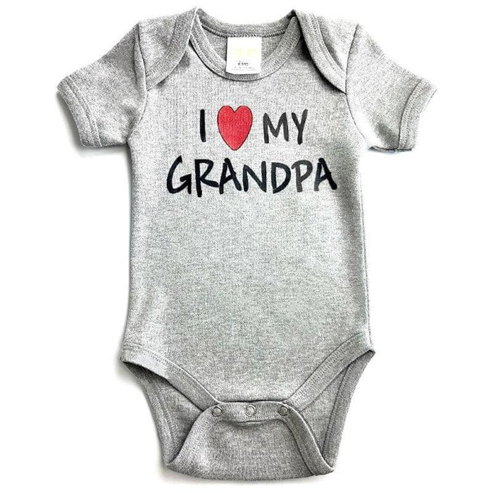 Pam - Pam I Love Grandpa Baby Onesie - White