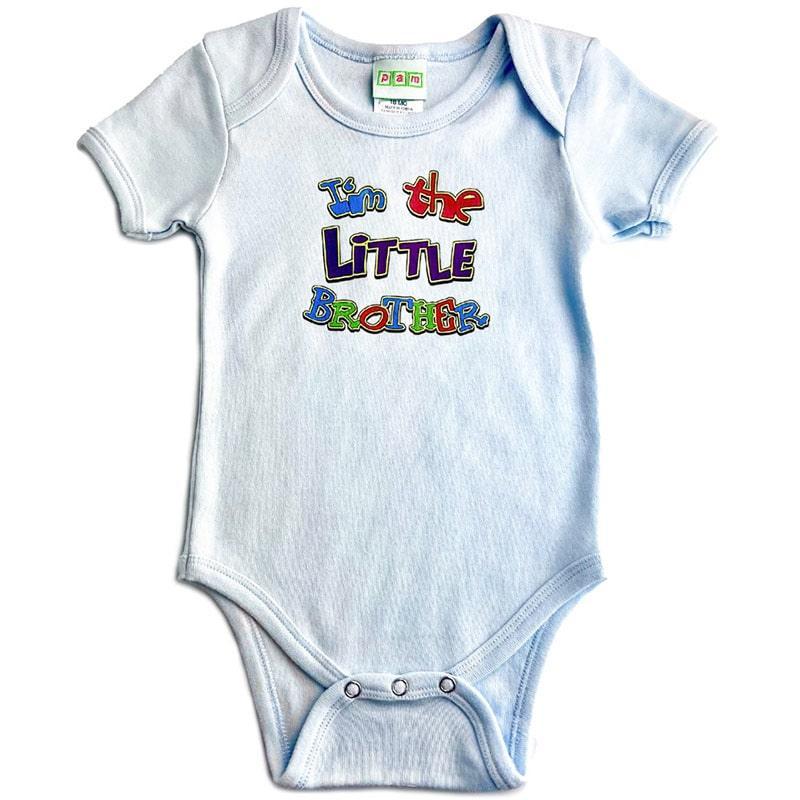 Pam - Pam Little Brother Baby Onesie - Light Blue