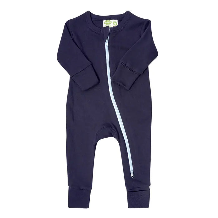Parade Organics® Solid Color Organic Cotton 2-Way Zipper Baby Romper Size 3M-3T
