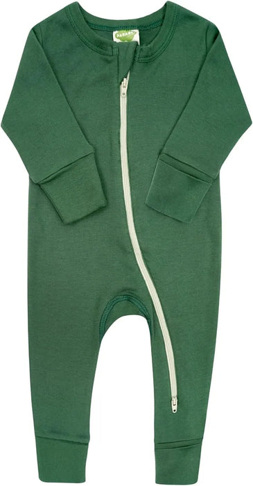 Parade Organics® Solid Color Organic Cotton 2-Way Zipper Baby Romper Size 3M-3T