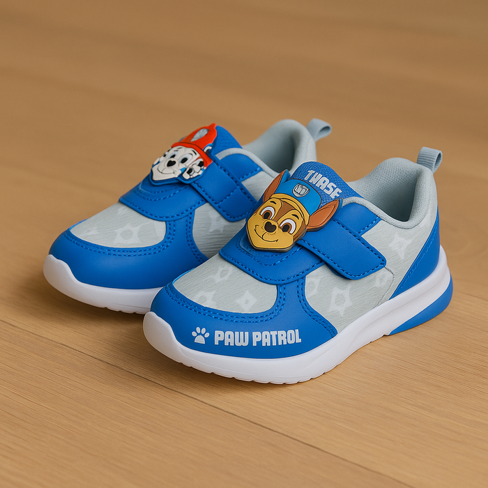 Paw Patrol Blue & Grey Boys' Light-Up Sneakers – Toddler Sizes 6 to 10