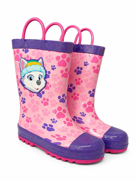 Bottes de pluie Pat' Patrouille® Skye et Everest pour petites filles, noir et blanc – Pointures 6-11
