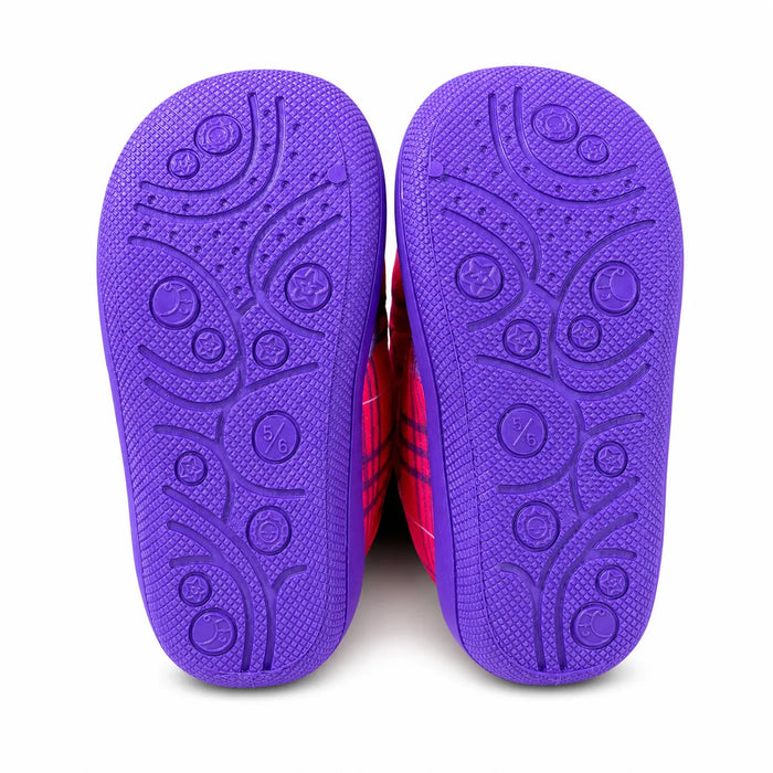 Black & White® Paw Patrol® Skye & Everest Girls Slippers – Pink/Purple – Sizes 5-12