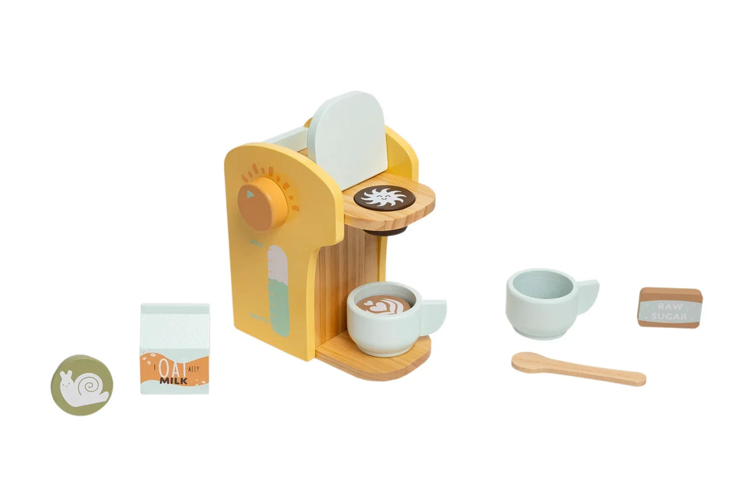 Pearhead® - Barista in Training Wooden Coffee Toy Set | Creative, Durable & Fun