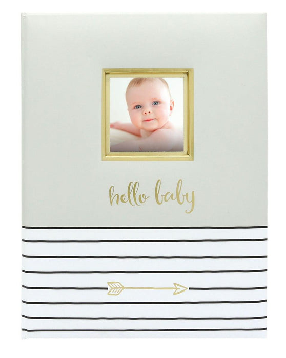 Pearhead® - Pearhead Hello Babybooks Grey